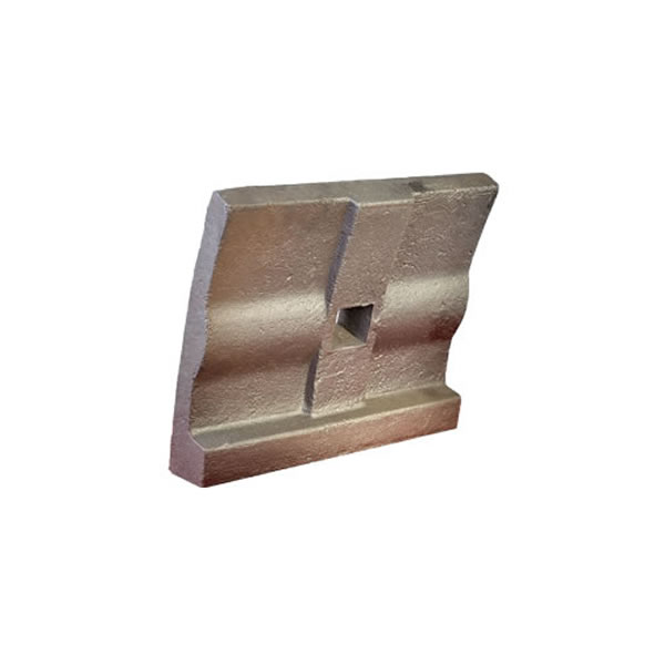 Crusher mill liner plate - curved high manganese steel casting with central bolt hole for ball mill or SAG mill shell lining - ZHILI foundry