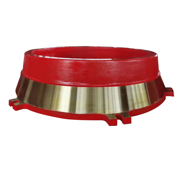 Cone crusher bowl liner concave with red manganese steel casting and polished wear surface - ZHILI foundry