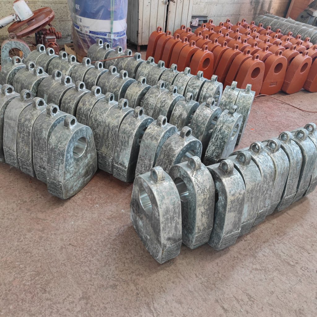 Finished hammer heads with hardfacing overlay surface ready for shipment at ZHILI wear parts factory